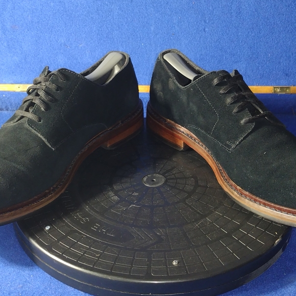 Men's Cole Haan Williams Buck ll Black Suede Oxfords, Sz. 12M-US - Picture 5 of 7